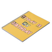 Vandaag is mijn verjaardag Art Print Notitieboek (Linkerzijde)