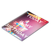 Vandaag is mijn verjaardag Art Print Notitieboek (Linkerzijde)