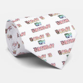 Vandaag is mijn verjaardag Art Print Stropdas (Opgerold)