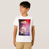 Vandaag is mijn verjaardag Art Print T-shirt (Voorkant volledig)