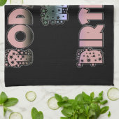 Vandaag is mijn verjaardag Art Print Theedoek (Gevouwen)