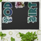 Vandaag is mijn verjaardag Art Print Theedoek (Gevouwen)