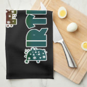 Vandaag is mijn verjaardag Art Print Theedoek (Quarter Fold)