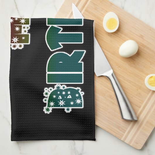 Vandaag is mijn verjaardag Art Print Theedoek (Quarter Fold)