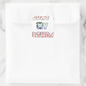 Vandaag is mijn verjaardag Art Print Vierkante Sticker (Tas)