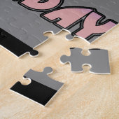 Vandaag is mijn verjaardag Baby Pink Art Print Legpuzzel (Zijkant)