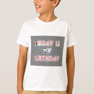 Vandaag is mijn verjaardag Baby Pink Art Print T-shirt