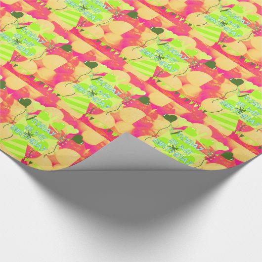 Vandaag is mijn verjaardag cadeaupapier (Hoek)