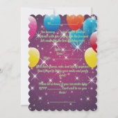 Vandaag is mijn verjaardag, laten we het vieren en kaart (Achterkant)