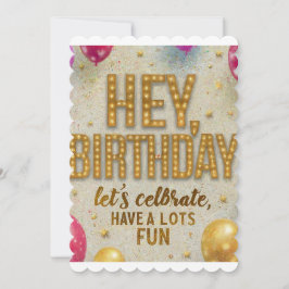 Vandaag is mijn verjaardag, laten we het vieren en kaart