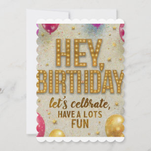 Vandaag is mijn verjaardag, laten we het vieren en kaart