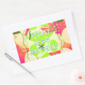 Vandaag is mijn verjaardag rechthoekige sticker (Envelop)