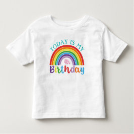 Vandaag Is Mijn Verjaardag Regenboog Voeg Uw Leeft Kinder Shirts