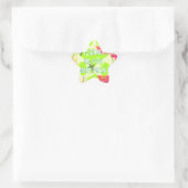 Vandaag is mijn verjaardag ster sticker (Tas)