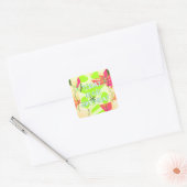 Vandaag is mijn verjaardag vierkante sticker (Envelop)