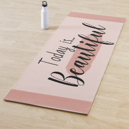 Vandaag Is Mooi Inspirerende Roze Yoga Mat