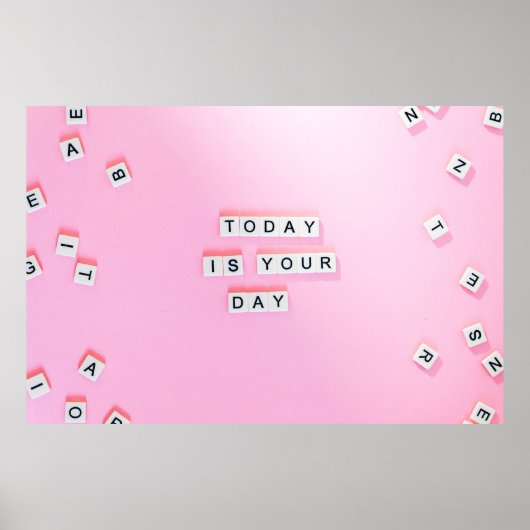 VANDAAG IS U DAG TEKST POSTER (Voorkant)