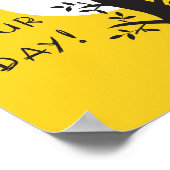 Vandaag is uw dag - inspirerend handdruk poster (Hoek)