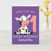 vandaag je 1 jaar boerderij bent kaart (Gele Bloem)