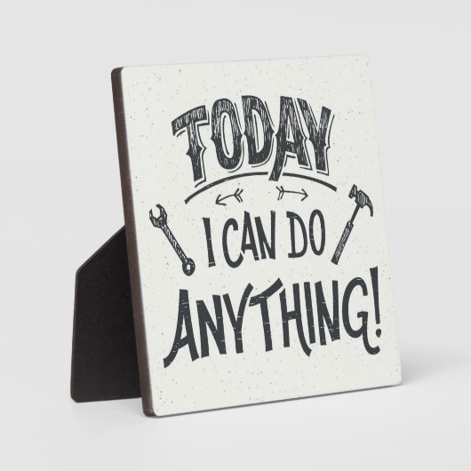 Vandaag kan ik alles doen fotoplaat (Voorkant)