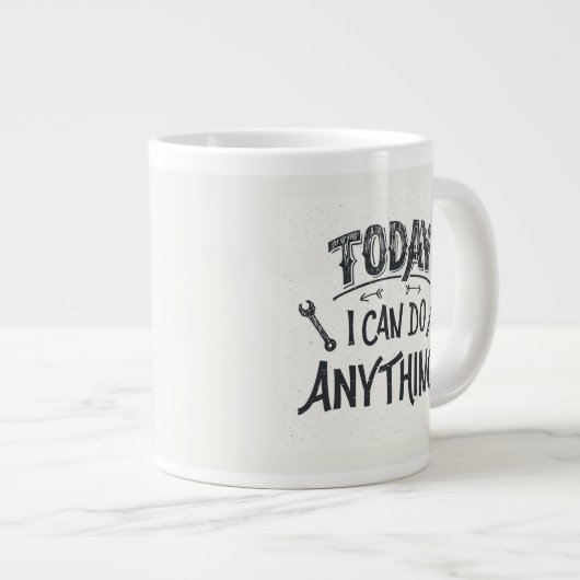 Vandaag kan ik alles doen grote koffiekop (Voorkant rechts)