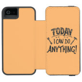 Vandaag kan ik alles doen incipio iPhone portemonnee hoesje (Agenda Open)