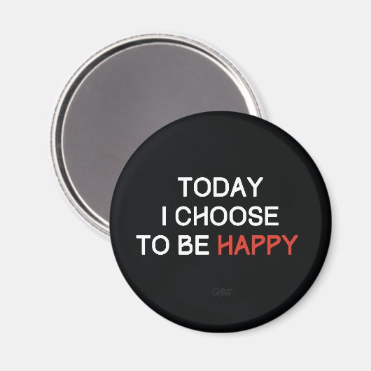 Vandaag kies ik ervoor om Happy Affirmation Magnet (Voorkant / Achterkant)