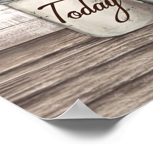 Vandaag kies ik Joy Bluebird Poster (Hoek)