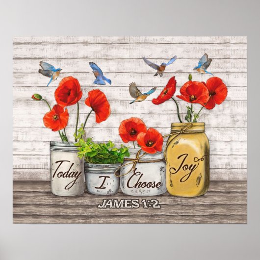 Vandaag kies ik Joy Bluebird Poster (Voorkant)