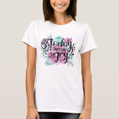 Vandaag kies ik Joy | Floral T-shirt (Voorkant)