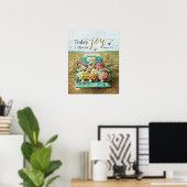 Vandaag kies ik Joy Hummingbird Poster (Thuiskantoor)