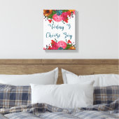 Vandaag kies ik Joy | INSPIREREND Canvas Afdruk (Insitu (Slaapkamer))