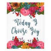 Vandaag kies ik Joy | Inspirerend prijsopgave Foto Afdruk (Voorkant)