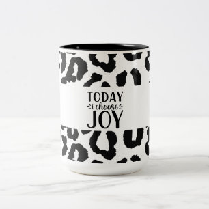 Vandaag kies ik Joy Leopard Pattern Two-Tone Mok
