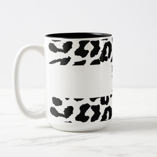 Vandaag kies ik Joy Leopard Pattern Two-Tone Mok (Links)