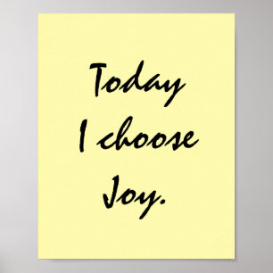 Vandaag kies ik Joy. Poster