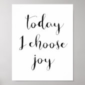 Vandaag kies ik voor het poster van plezier (Voorkant)