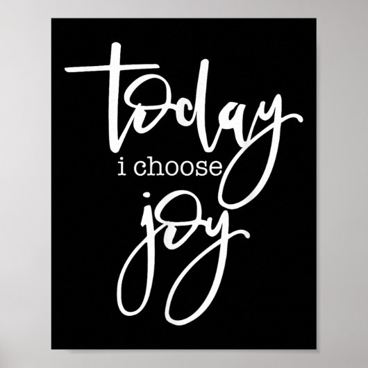 Vandaag kies ik voor Joy - een opbeurende positiev Poster (Voorkant)
