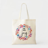 Vandaag kies ik voor Joy Inspirerend Quote Pink Fl Tote Bag (Voorkant)