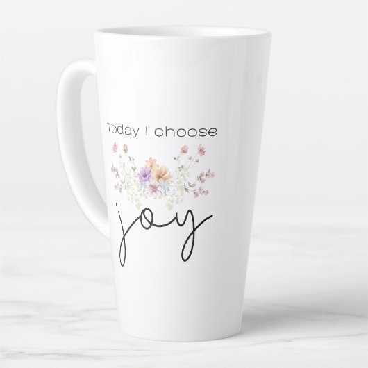 Vandaag kies ik voor Joy Inspirerend Wildflowers Latte Mok (Linkerhoek)