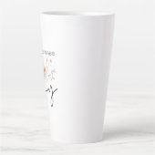 Vandaag kies ik voor Joy Inspirerend Wildflowers Latte Mok (Voorkant)