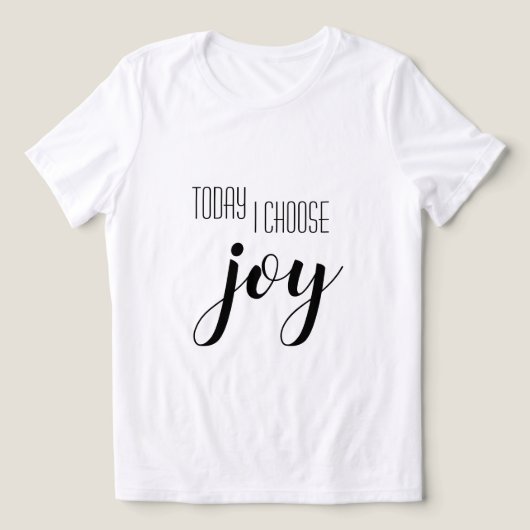 Vandaag kies ik voor Joy Motivatie Quote Tri-Blend Shirt (Design voorkant)
