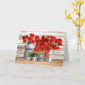 Vandaag kies ik voor Joy Poppies Gevouwen Wenskaar Kaart (Gele Bloem)