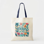 Vandaag kies ik voor Joy Quote Tote Bag (Voorkant)