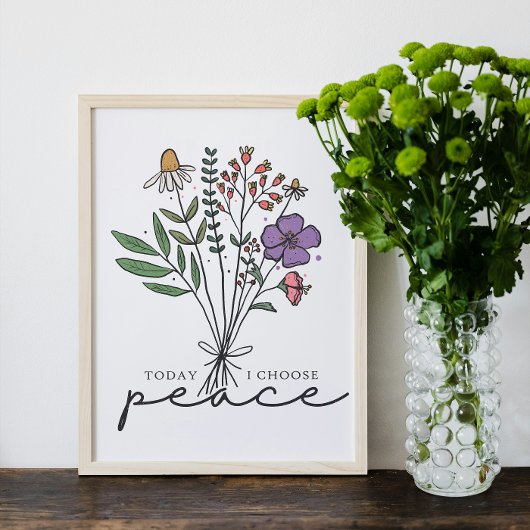 Vandaag kies ik voor vrede poster