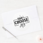 Vandaag Kies Ik Voor Vreugde Ronde Sticker (Envelop)