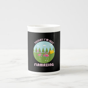 Vandaag klaag ik enkel Flamazing Flamingo die Guit Porselein Kop