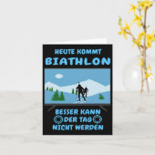 Vandaag komt Biatlon Wintersport Ski Biatleet S Kaart (Gele Bloem)