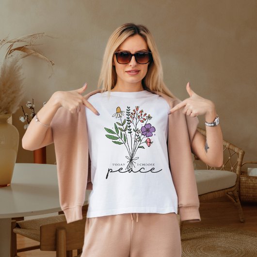 Vandaag koos ik voor vrede t-shirt