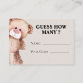 Vandaag kunnen we bijna wachten Gissen Hoeveel Gam Informatiekaartje (Voorkant)